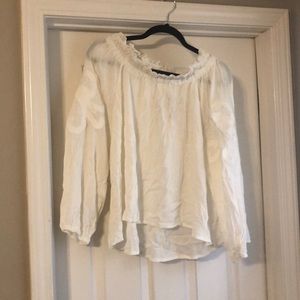 Cute white dressy top